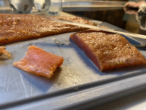 Geräucherter Lachs